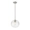 Z-Lite Harmony 1 Light Pendant, Brushed Nickel & Clear 486P10-BN - alternate 4
